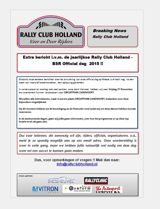 Official dag Rally