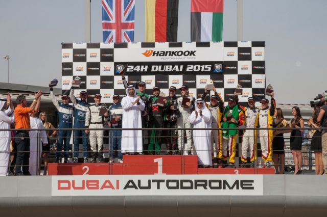 Overall podium Hankook 24H DUBAI 2015