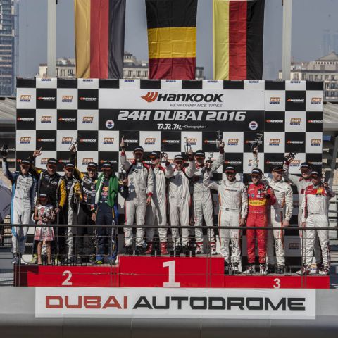 Overall podium Hankook 24H DUBAI 2016