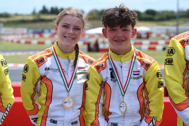 Eva Dorrestijn at Round 2 of the FIA Karting Academy Trophy in Viterbo, Italy. Photo: Marc Quinlivan