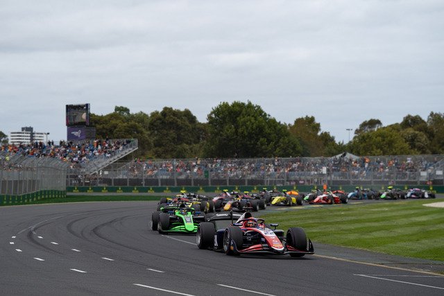 Richard Verschoor, Trident.  FIA Formula 2 Championship - Melbourne, Albert Park Circuit, Melbourne, Australia.  March 24, 2024.